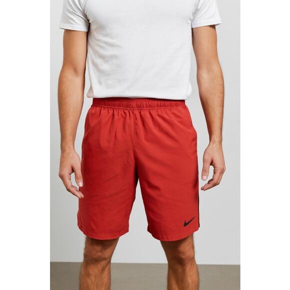 Nike Dri-FIT Red Athletic Shorts Men’s Small 11” Inseam Training Gym Running - Picture 1 of 8